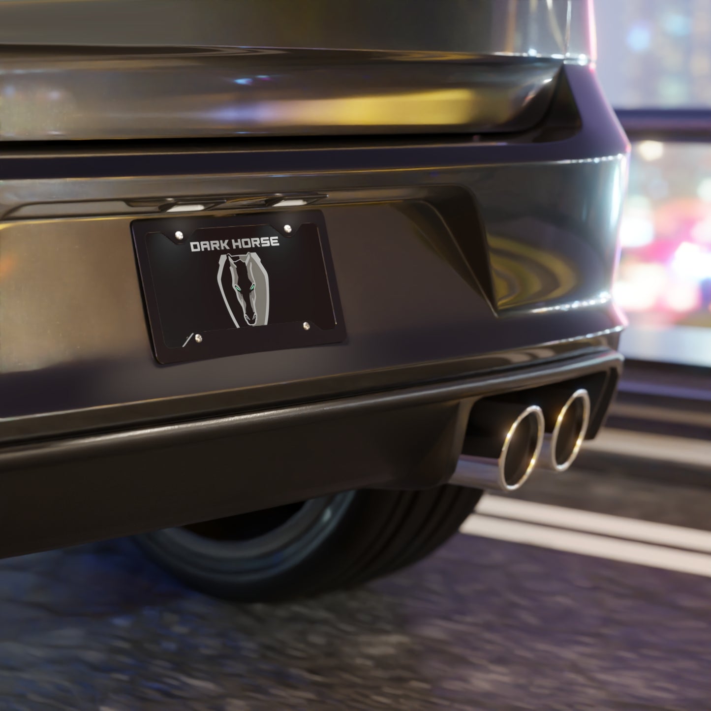 Dark Horse Vanity Plate