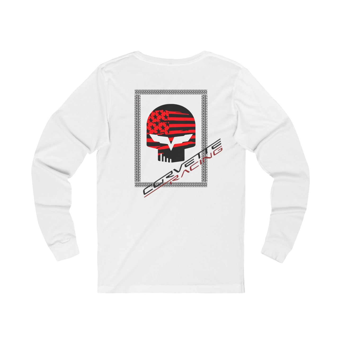 Corvette Racing Skull Long Sleeve Tee