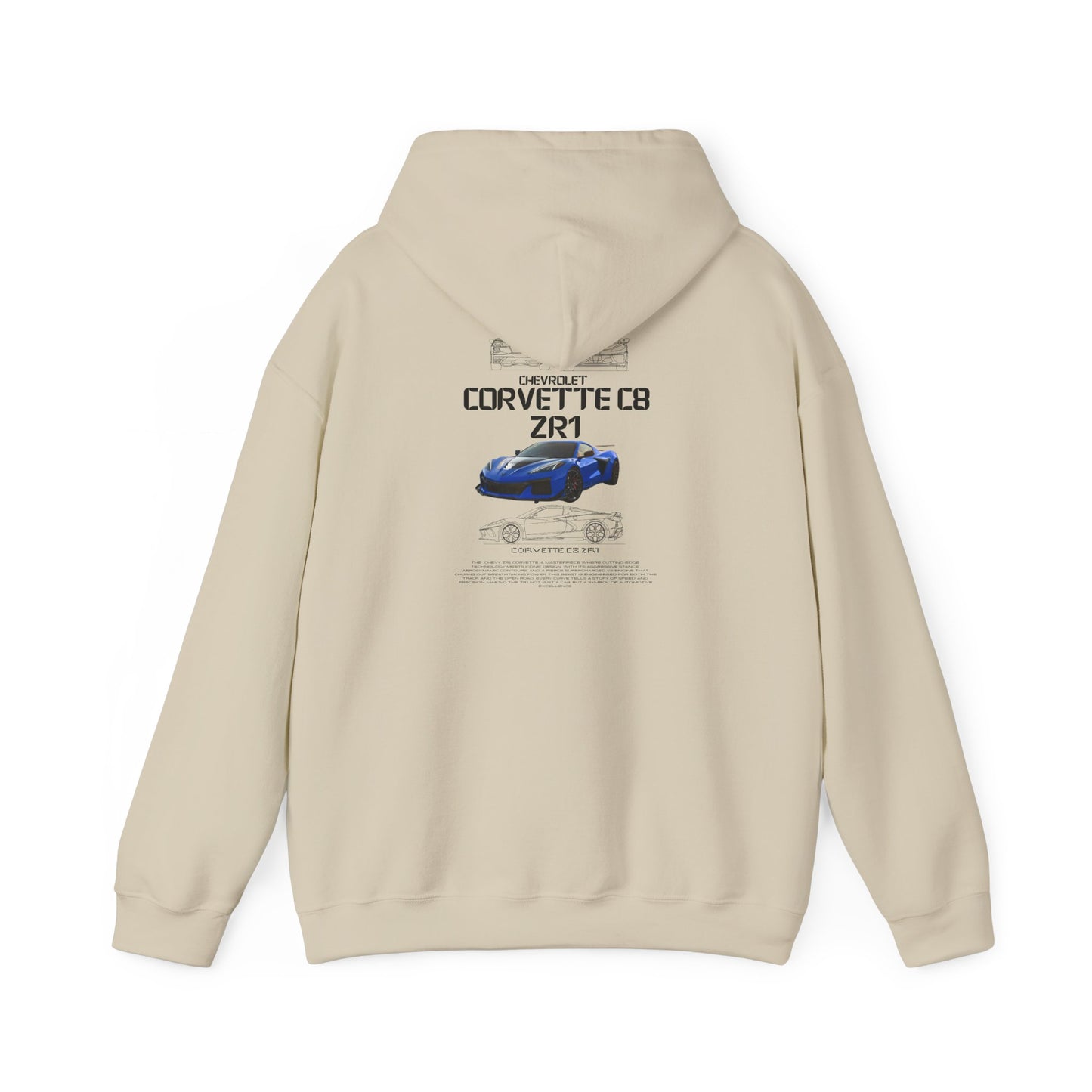 Corvette C8 ZR1 Blueprint Hoodie