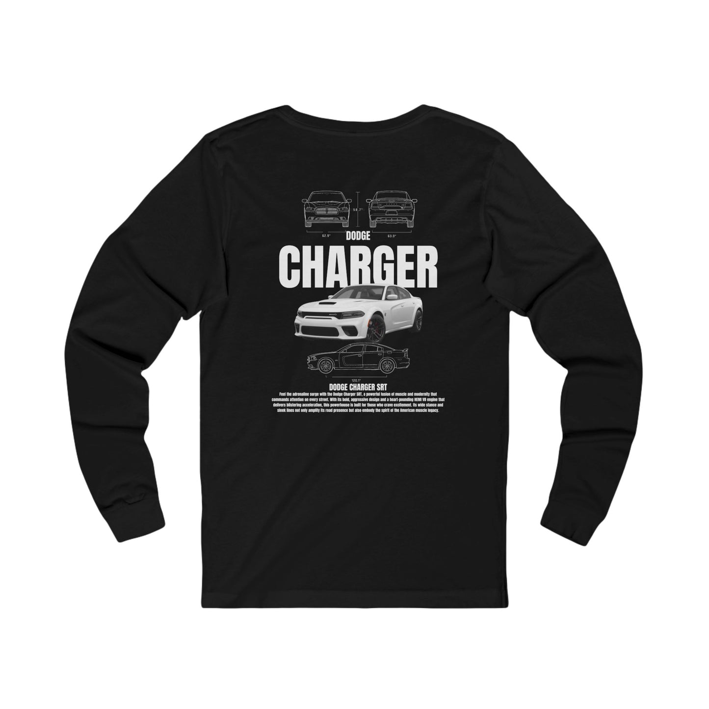 Dodge Charger SRT Blueprint Long Sleeve Tee