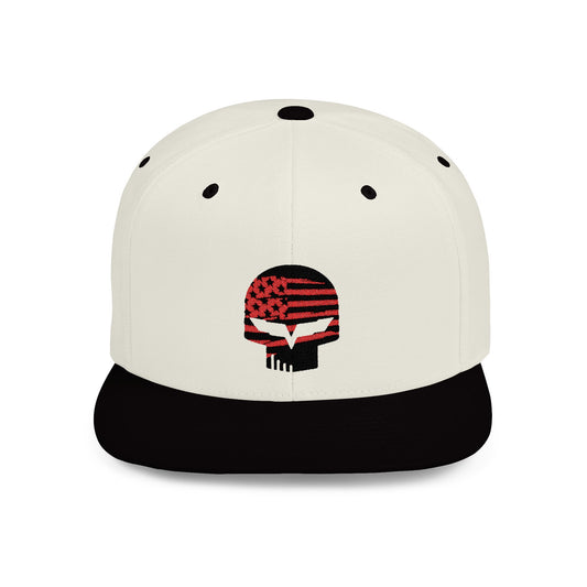 Corvette Skull Snapback Hat